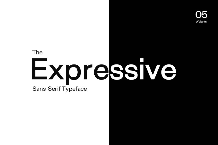 Beispiel einer Exensa Grotesk Bold-Schriftart